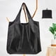 thumbnail image 1 of Bolsa de compras grande, lavable y plegable, de tela Oxford, negra, impermeable, reutilizable, para compras, bolsas de mano reutilizables, grandes de 22,7 kg, bolsas de nailon, estilo minimalista., 1 of 6