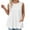White, variant on Annhoo Plus Size Tank Tops for Women Loose Crew Neck Sleeveless Shirts Summer Basic Tee with Pockets