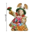 Garden Easter Plywood Rabbit Insert Sign Easter Meat Ceremonys