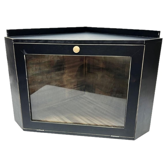 Flynix Corner Bread Box 2 Layer Bread Holder for Kitchen Countertop Cupcakes Pantry