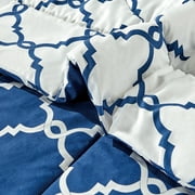 Lux Decor Collection King Size Comforter Set - Reversible 5 Piece Comforter set Hypoallergenic King Duvet Insert Bedding Set