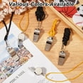thumbnail image 4 of 12Pcs Alloy Sports Whistle PE Class Training Loud Crisp Sound Emergency Whistle Referee Sports Race Outdoor Activities with Lanyard, 4 of 9
