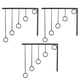 thumbnail image 5 of 1 set Anning Hanger Ropa Pantalla Non -Skid Circle Back Organizador de ropa, 5 of 6