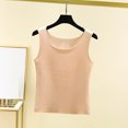 thumbnail image 1 of Ropa interior térmica para mujer, blusa de poliéster de color liso de terciopelo de doble cara, cálida, sin costuras, cuello redondo, talla grande, 1 of 6