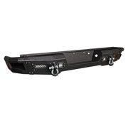 Vijay Rear Bumper for 2009-2010-2011-2012-2013-2014 Ford F150 Steel Black with Spotlights and D-Rings