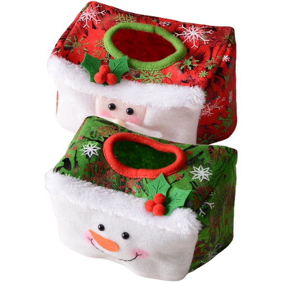 EeaseMX Cubiertas de papel de fiesta de Navidad de 2 piezas Cubiertas de papel Cubiertas de protección Decors de fiesta