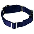 thumbnail image 5 of Country Brook Petz® Heavy Duty Nylon Martingale Dog Collar with Deluxe Buckle for Adjustable Small Medium Large Breeds - 30+ Vibrant Color Options (1 Inch, Large, Navy Blue), 5 of 7