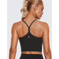 thumbnail image 2 of Top deportivo CRZ YOGA Butterluxe con espalda en Y y relleno, negro XL, 2 of 5