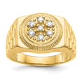 thumbnail image 1 of Quality Gold Y1517AA 14K Yellow Gold AA Diamond Mens Ring - Size 11.5, 1 of 1
