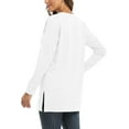 thumbnail image 4 of ONLYSHE Women's Casual Drop Long Sleeve Tunic Sweatshirt with Side Slits, S-3XL, 4 of 6