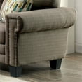 thumbnail image 3 of Furniture of America Kay Transitional Fabric Upholstered Sofa in Warm Gray, 3 of 6
