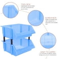 thumbnail image 4 of OUNONA 2Pcs Plastic Stackable Storage Bins for Tool Organization .07X7.07X3.14in, 4 of 4