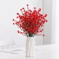 thumbnail image 4 of MMJ Artificial Flower Ornament Silk Plant for Living Room Tabletop Office Decoration 13.8x5.9in, 4 of 6