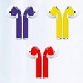 thumbnail image 3 of EeaseCA 3 Pairs Chic Earphone Sticker Dustproof Wireless Headset Sticker Protective Stickers Compatible for Airpods Pro (Red + Gold + Purple), 3 of 9