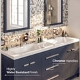 thumbnail image 6 of Eviva Lugano 60" Gray Modern Bathroom Vanity with White Integrated Acrylic Double Sink, 6 of 6