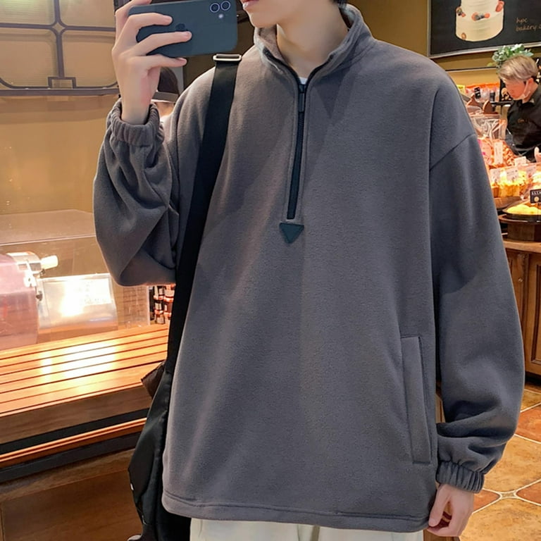 Plain half zip sweatshirt hotsell