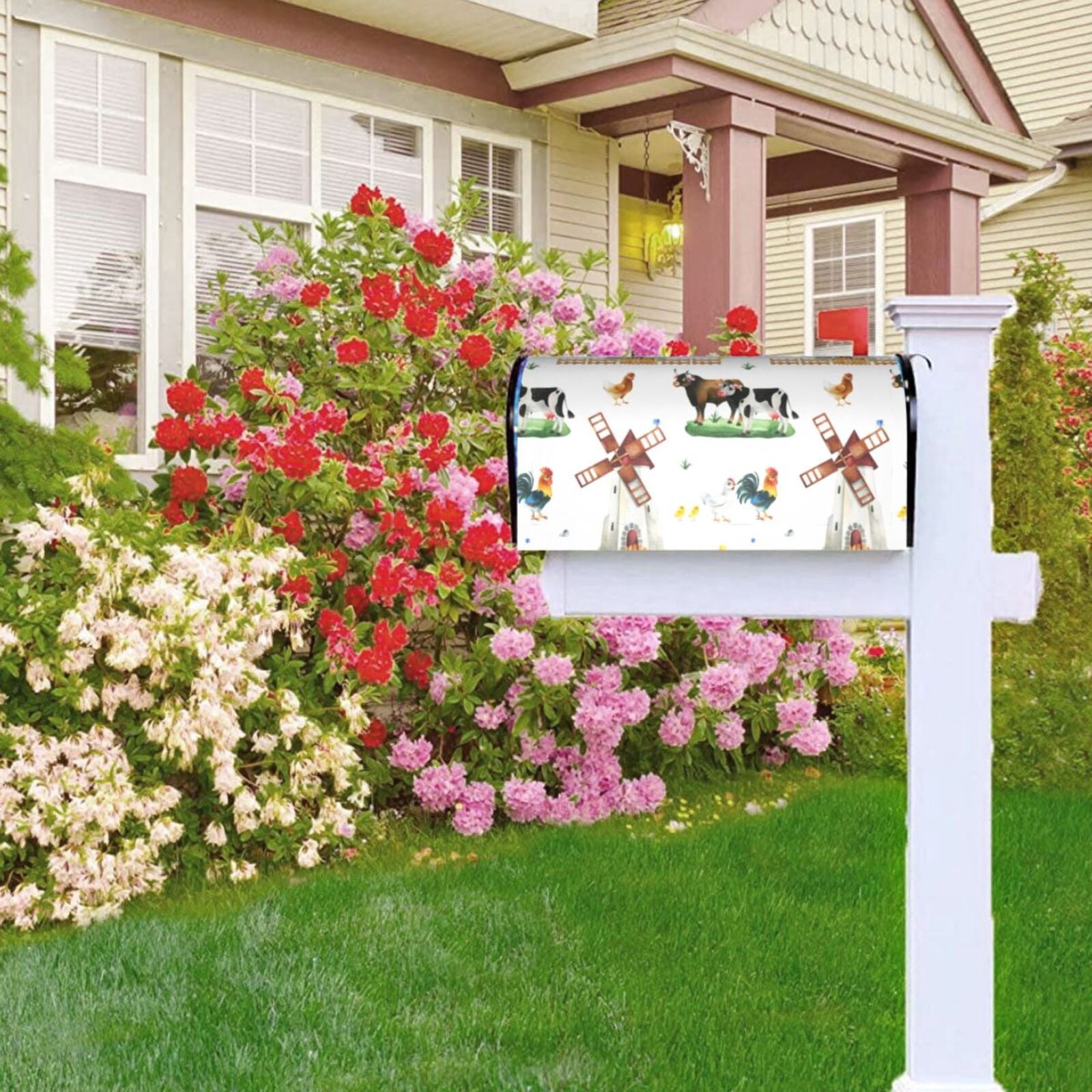 Kdxio Magnetic Mailbox Cover 21x18 in Mailbox Cover Outdoor Decoration Holiday Mailbox Covers for Home Garden Yard-21x18 in