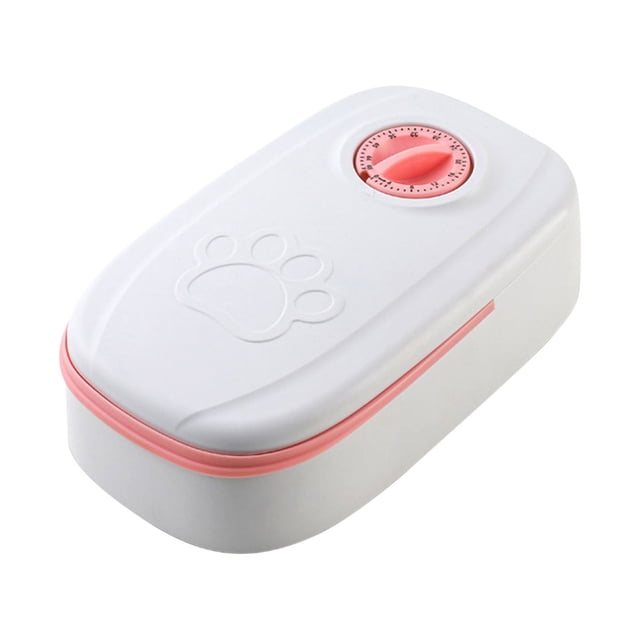 Pet Food Bowls,Can Covers for Pet Food Cans -Sealed Feeder, Pet Feeder with Timer, Food Timing and Control, Food Dispenser, 48-Hour Timing Automatic Pet Feeder,Cat Food Feeder