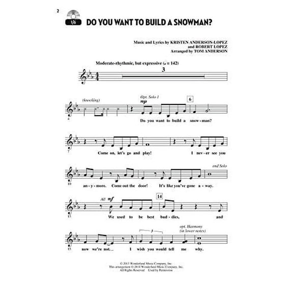 LET'S ALL SING SONGS FROM FROZEN