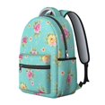 thumbnail image 2 of Pioneer Flower Floral Print Pattern Backpack for School, Cute School Bag with Adjustable Shoulder Straps and Padded Back, 15.3"x11"x7.1", 2 of 5