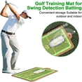 thumbnail image 3 of Golf Swing Training Mat exercise hitting aid mat showing swing pad golf impact mat, 3 of 3