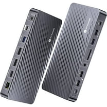 AV Access Docking Station 3 Monitors, 8K@30Hz Single Display, Triple 4K Display (2DP/1HDMI), USB-C Dock with 100W Laptop Charging, 10Gbps USB-C/A, Ethernet, Audio, SD, for MacBook/Chrome/Dell/HP