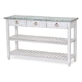 thumbnail image 3 of Sea Wind Florida Picket Fence Wood Entertainment Center with Drawers in Blue, 3 of 16