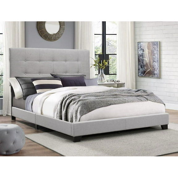 Crown Mark Florence Gray Panel Bed