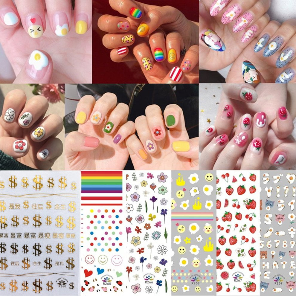 Fashion Nail Sticker Printing Nail 