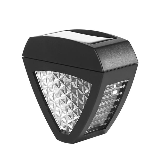 Feelfreeau, luces solares, impermeable, reflector de luz de pared para jardín trasero Blanco kusrkot Luz de pared