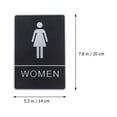 thumbnail image 2 of HEMOTON  2 Pcs Restroom Toilet Prompt Sign Office Bathroom Man Men and Women, 2 of 8