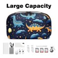 thumbnail image 3 of Dinosaur Waterproof Oxford Fabric USB Organizer Storage Box Charger Phone Case Cell Phone Cord Organizer 5.9x9.44x3.14 in., 3 of 6