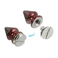 thumbnail image 4 of 50Sets Cone Spike Stud Rivet, 8x12mm Screw Back Tree Studs and Spikes for Leather Craft(Bright Purple), 4 of 6