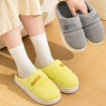 thumbnail image 6 of Winter Waterproof Cloth Indoor Mules Couple Non-slip Slides Warm Fluffy Slippers for Women Men Ladies Home Casual Cotton Shoes (GRAY,40-41), 6 of 7