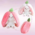thumbnail image 5 of Conejito de peluche blando, bonito conejito de Pascua, muñeco de peluche de fruta, zanahoria, fresa, almohada, juguete de conejito de peluche para bebé, zanahoria de tamaño pequeño, 5 of 5