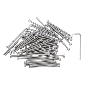 Fastenere 3/8-16 X 4 Hex Head Cap Screw Bolts – Stainless Steel 304, Partially Threaded, External Hex Drive, 5-Pack For Construction & Automotive