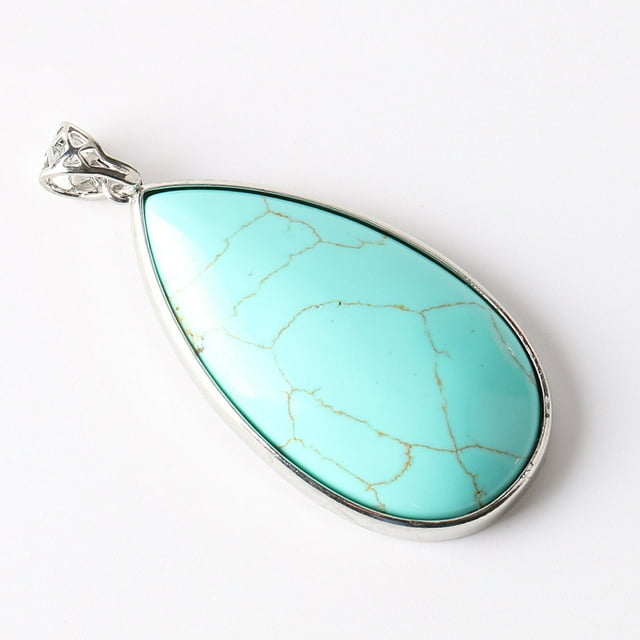 Water Drop Pendant for Necklace Crystal Healing Dangle Female Lover Jewellery