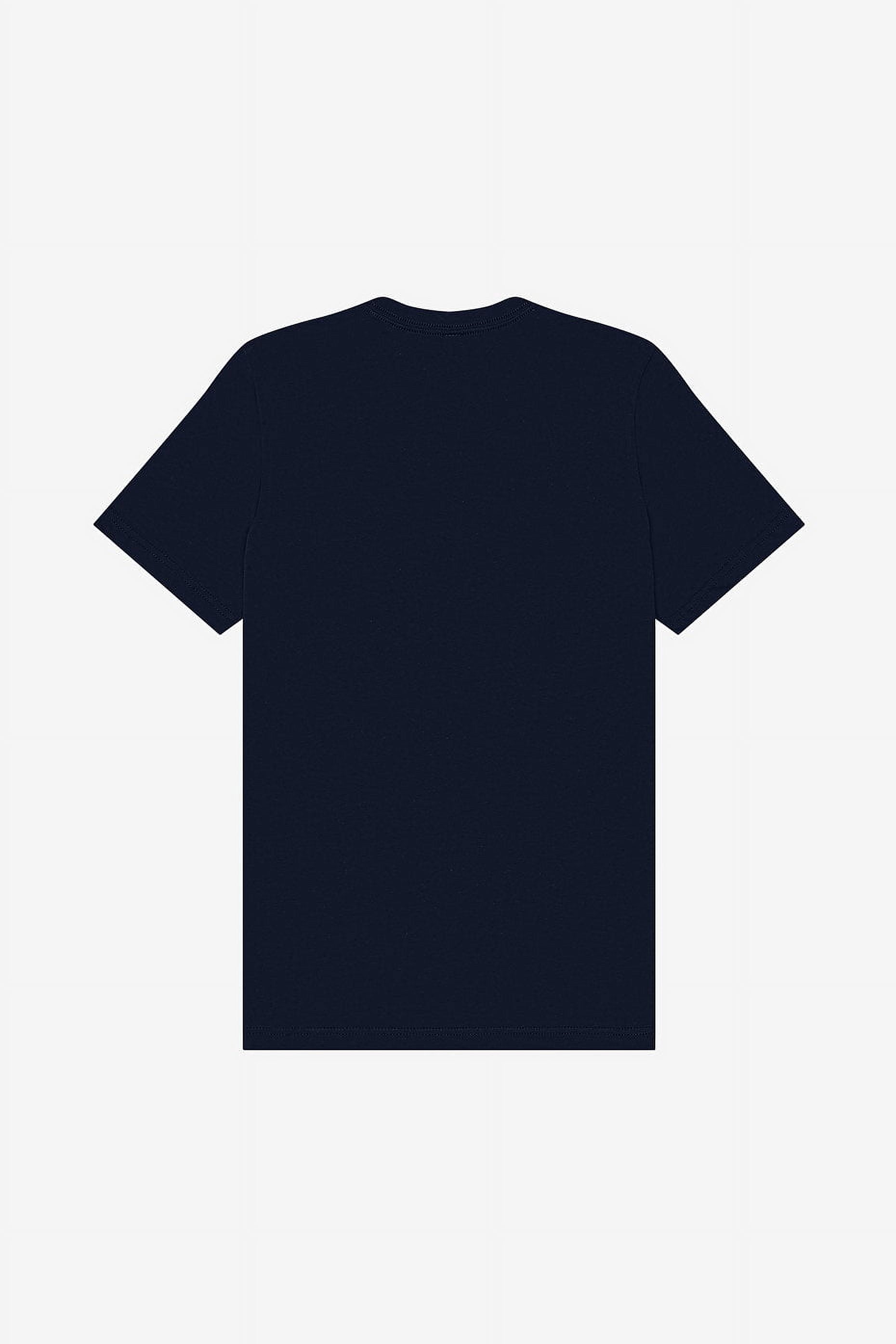 BELLA+CANVAS Adult Crew Neck Personalized T-Shirt, Create Your Own Designs, Navy, Large, Unisex