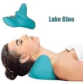 thumbnail image 2 of Neck Shoulder Stretcher Relaxer Massage Pillow Cervical Chiropractic Traction Device For Pain Relief, 2 of 5