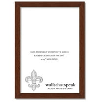 6x11 Dark Walnut Rustic Pine Picture Frame for Puzzles Posters Photos or Artwork