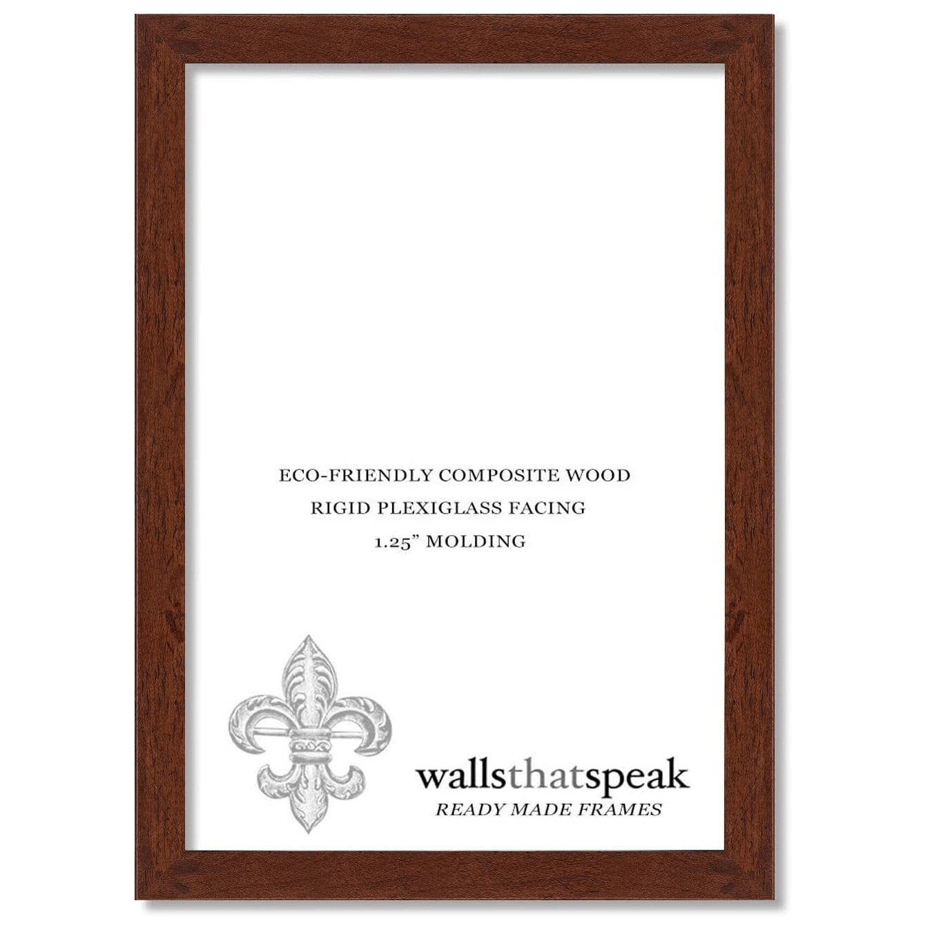 10x25 Dark Walnut Rustic Pine Picture Frame for Puzzles Posters Photos or Artwork