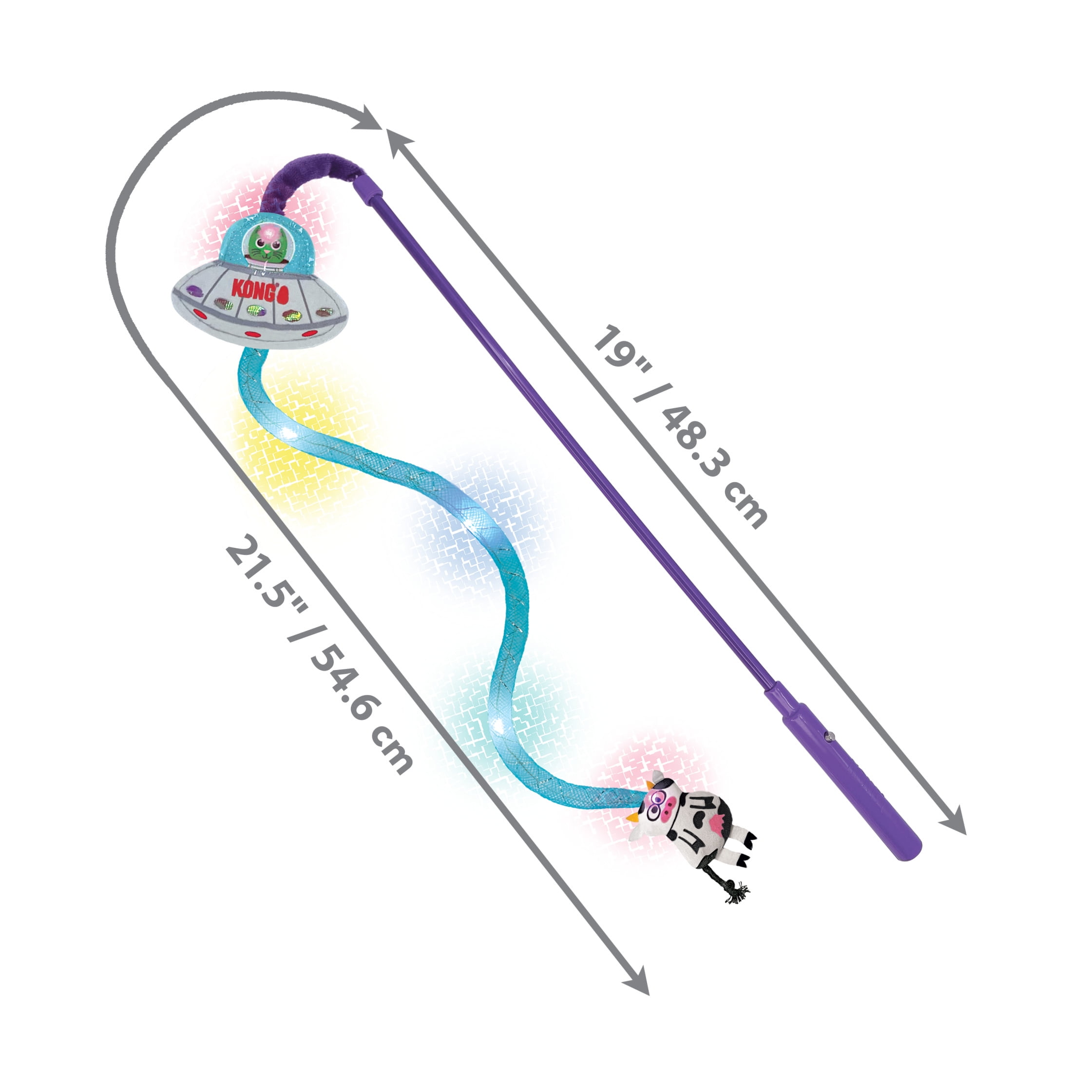 KONG Teaser UFO Dangling Light-up Cat Teaser