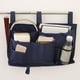 thumbnail image 1 of Organizador de cabecera con 8 bolsillos para colgar revistas, dispositivo para cama, organizador de sofá, tela Oxford para , dormitorio, teléfon Azul oscuro Cola Carrito de noche, 1 of 7