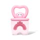 thumbnail image 1 of Cepillo de dientes Silicona Silicona Historia Handy Forma de animales Sin Oloros Niños Chicas Cepillo Diente Inodoro interior Dientes Herramienta de limpieza con tapa 7-14 Edad Pink kenally CE011413-05, 1 of 7