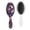 White-555, variant on Floral Print Hair Brush, Botanical Garden Style Detangler with Artistic Watercolor Flower Pattern