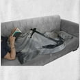 thumbnail image 6 of Birds Soft Flannel Fleece Throw Blanket, Anchor Turns into Group of Flying Birds Seagulls for Liberty and Hope Mood Graphic Art, Cozy Plush for Indoor and Outdoor Use, 50" x 70", Grey, by Ambesonne, 6 of 6