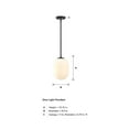 thumbnail image 6 of D324M-8P-MB Designers Fountain Noor - 1 Light Pendant-12.75 Inch Tall and 8.5 Inch Wide-Matte Black Finish, 6 of 8