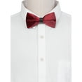 thumbnail image 4 of CORBATAS DE MOÑO DE VELVET AJUSTABLES PREATADAS CHIC PARA EL DÍA DEL PADRE PARA PROM Y BODA TUXEDO TALLA ÚNICA ROJO PROFUNDO, 4 of 4