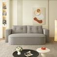 thumbnail image 5 of NeoKo 78" Full Size Floor Sofa, Folding Queen Sleeper Couch, Futon Loveseat Sofa, Corduroy Boneless Loveseat Couch, Fold Mattress Bed for Living Room, Guest Use, Office, Apartment, Coffee, 5 of 8