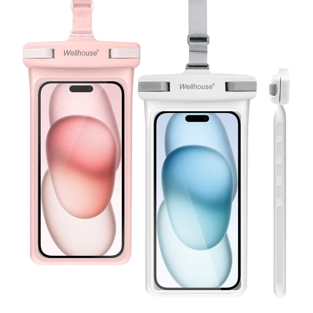 Bolsa Impermeable para Celular Wellhouse para Teléfonos de hasta 7" Paquete de 2
